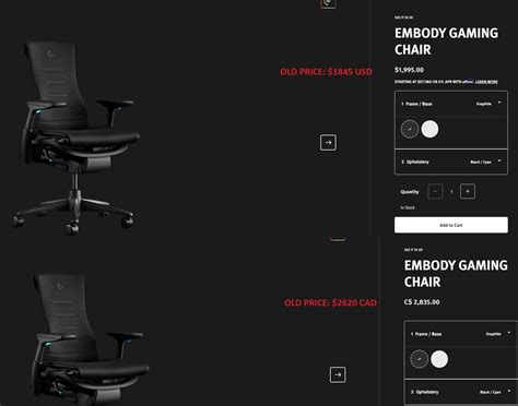 Herman Miller Embody price increase